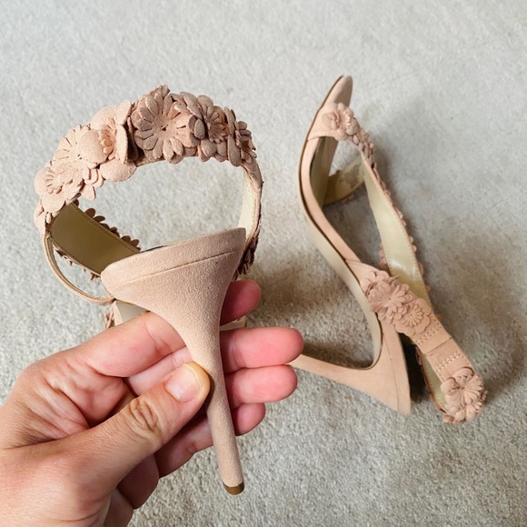 JESSICA SIMPSON Blush Flower Heeled Sandals - Picture 6 of 7